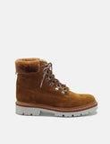 Frauen Grenson Brooke Derby Wanderer Boot (Suede) - Rum Brown