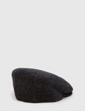 Bailey Herr Herringbone Flatcap - Schwarz / Grau