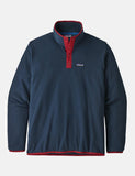 Patagonia Micro D-Snap-T Pullover - New Navy w / Classic Red