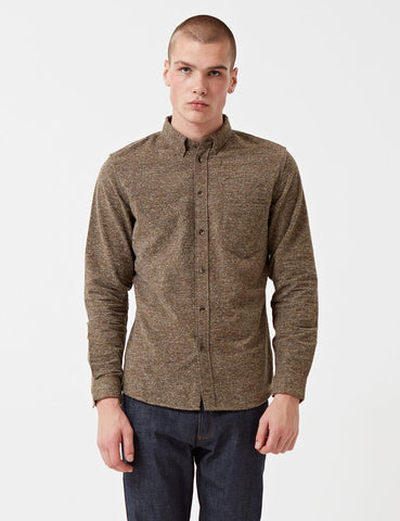 Levis Made & Crafted Standard-Shirt - Brown Donegal