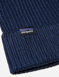 Patagonia Fischer Rolled Strickmütze - Marine-Blau