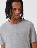 Levis Sunset Taschen-T-Shirt - Medium Grey Heather