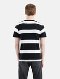 Levis Set-In Sunset Taschen-T-Shirt (Stripe) - Weiß / Schwarz