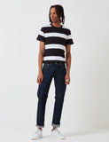 Levis Set-In Sunset Taschen-T-Shirt (Stripe) - Weiß / Schwarz