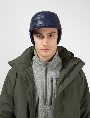 Patagonia Nano Puff Earflap Cap - Klassisches Marine-Blau