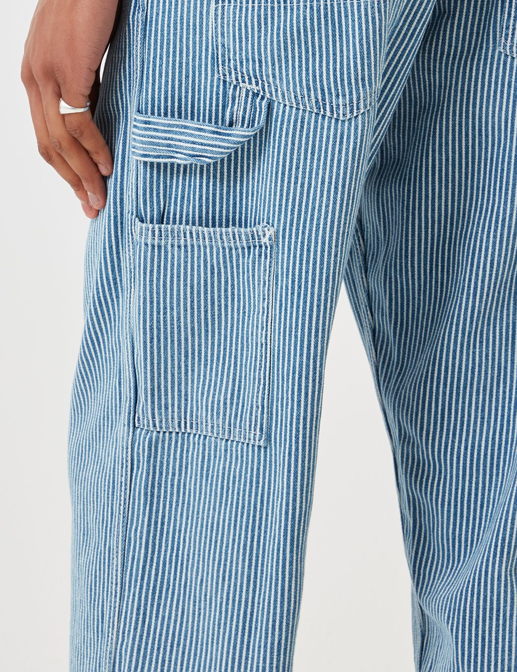 Stan Ray OG Painter Pant - gebleichte Hickory Blau