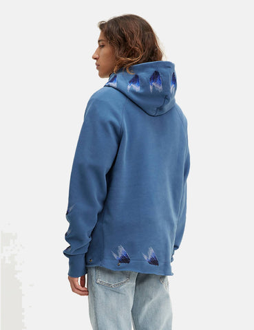 Levis Made & Crafted Ungesäumte Hoodie - Moonlight Blau