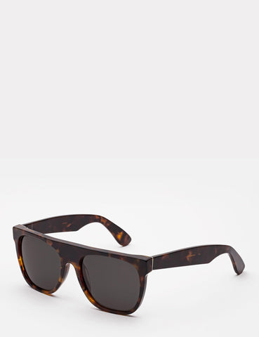 Super Flat Top Sonnenbrille - Havana Brown