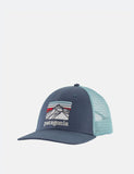 Patagonia Linie Logo Ridge LoPro Trucker-Mütze - Dolomite Blau