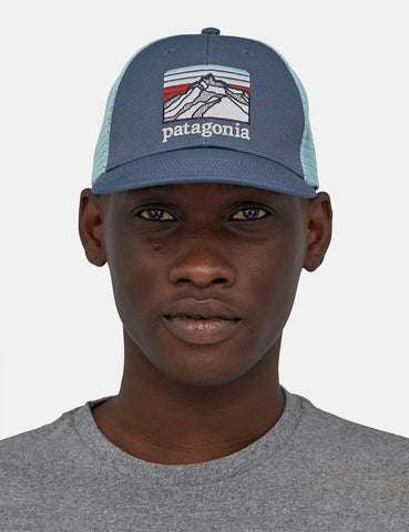 Patagonia Linie Logo Ridge LoPro Trucker-Mütze - Dolomite Blau