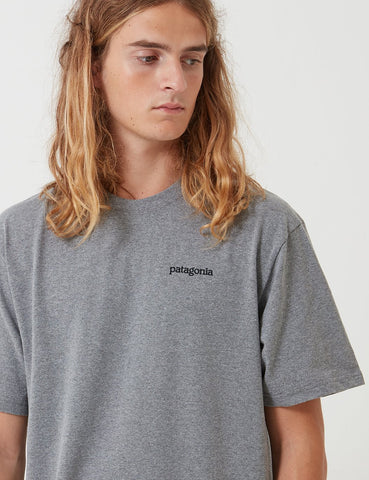 Patagonia Fitz Roy Horizons Responsibili-T T-Shirt - Gravel Heather Grey