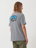 Patagonia Fitz Roy Horizons Responsibili-T T-Shirt - Gravel Heather Grey