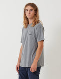 Patagonia Linie Ridge Logo-Tasche Responsibili-T T-Shirt - Gravel Heather Grey