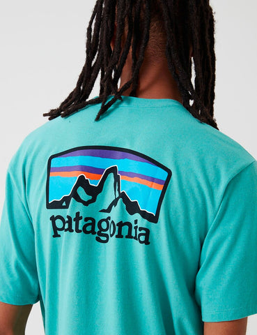 Patagonia Fitz Roy Horizons Responsibili-T T-Shirt - Beryl Grün