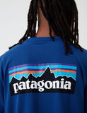 Patagonia P-6 Logo Responsibili-T T-Shirt - Superior-Blau