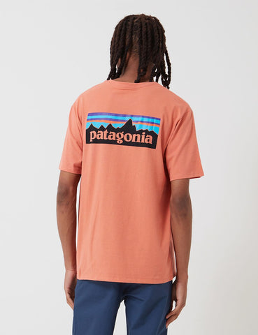 Patagonia P-6 Logo-Tasche Responsibili-T T-Shirt - Mellow Melon