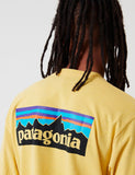 Patagonia P-6 Logo Responsibili-T T-Shirt - Surfbrett Gelb