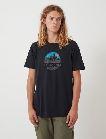 Patagonia Fitz Roy Scope T-Shirt - Schwarz