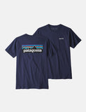 Patagonia P-6 Logo T-Shirt - Klassisches Marine-Blau