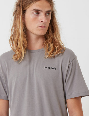 Patagonia P-6 Logo T-Shirt - Feder Grau