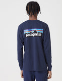 Patagonia P-6 Logo Responsibili-Tee Long Sleeved T-Shirt - Classic Navy