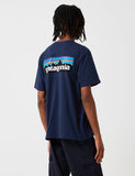 Patagonia P-6 Logo Responsibili-T T-Shirt - Klassisches Marine-Blau