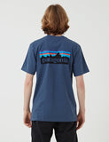 Patagonia P-6 Logo Responsibili-Tee T-Shirt - Dolomite Blue
