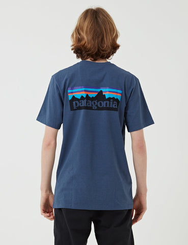 Patagonia P-6 Logo Responsibili-Tee T-Shirt - Dolomite Blue