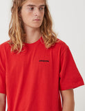 Patagonia P-6 Logo Responsibili-T T-Shirt - Fire Red