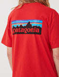 Patagonia P-6 Logo Responsibili-T T-Shirt - Fire Red