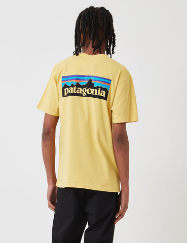 Patagonia P-6 Logo Responsibili-T T-Shirt - Surfbrett Gelb