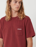 Patagonia P-6 Logo-Tasche Responsibili-T T-Shirt - Oxide Red