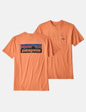 Patagonia P-6 Logo-Tasche Responsibili-T T-Shirt - Pfirsich-Sorbet orange