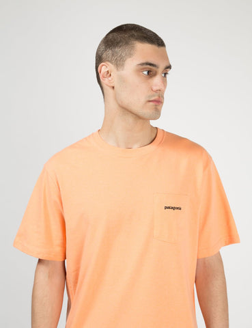 Patagonia P-6 Logo-Tasche Responsibili-T T-Shirt - Pfirsich-Sorbet orange