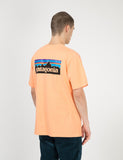 Patagonia P-6 Logo-Tasche Responsibili-T T-Shirt - Pfirsich-Sorbet orange