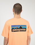 Patagonia P-6 Logo-Tasche Responsibili-T T-Shirt - Pfirsich-Sorbet orange