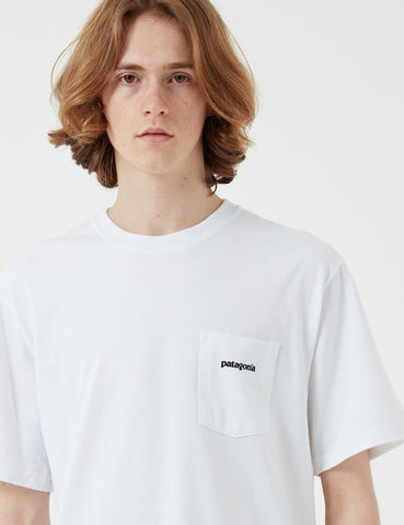 Patagonia P-6 Logo Pocket Responsibili-Tee T-Shirt - White