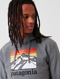 Patagonia Linie Logo Ridge Uprisal Hoody - Gravel Heather