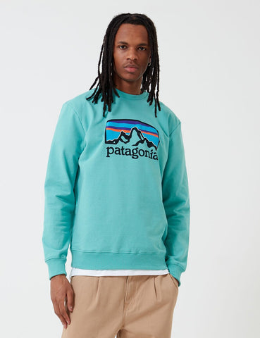 Patagonia Fitz Roy Horizons Uprisal Sweatshirt - Licht Beryl Grün