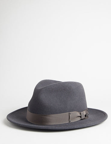 Bailey Curtis Widebrim Fedora-Hut - Grau