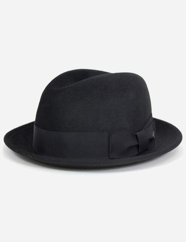 Bailey Riff Pelz Filz Trilby-Hut - Schwarz