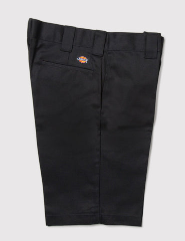 Dickies 273 Slim Gerader Arbeits Shorts - Schwarz