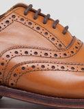 Grenson Stanley Kalb Brogue Schuhe - Tan