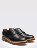 Grenson Archie Big Punch-Brogue Schuhe - Schwarz