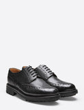 Grenson Archie Commando Sole Brogue Schuhe - Schwarz