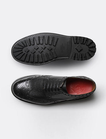 Grenson Archie Commando Sole Brogue Schuhe - Schwarz