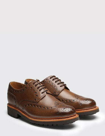 Grenson Archie Kommando Sole Brogue Schuhe - Braun