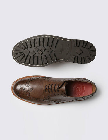 Grenson Archie Kommando Sole Brogue Schuhe - Braun