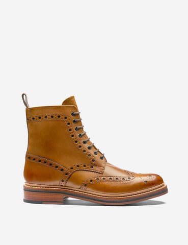 Grenson Fred Kalb Brogue Boot - Tan