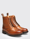 Grenson Fred Commando Sole Boot - Tan